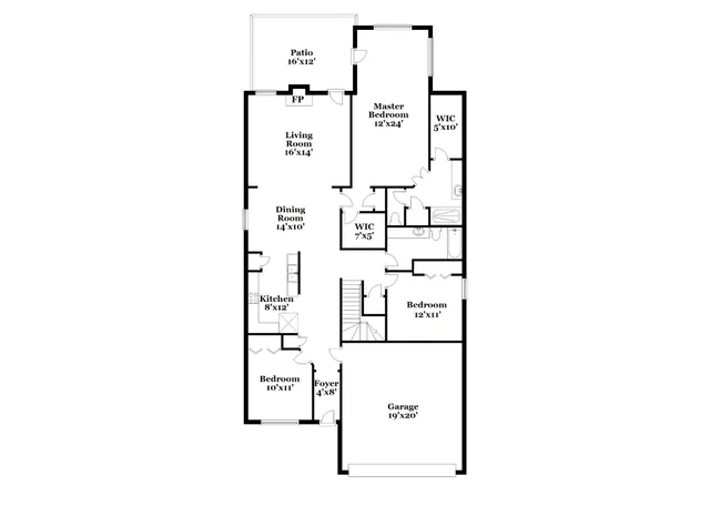 a picture of a floor plan