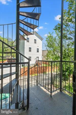 a view of a balcony