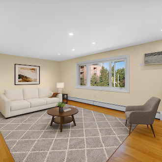 1211 Brown Street, Unit 3B Des Plaines, IL 60016 - Photo 2 of 14 a living room with furniture a rug and a window