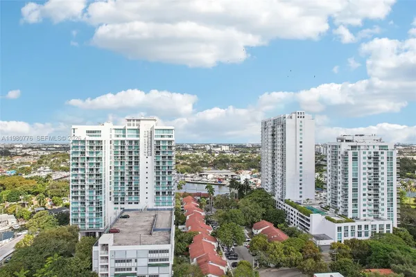 a city view with lot of high rise buildings