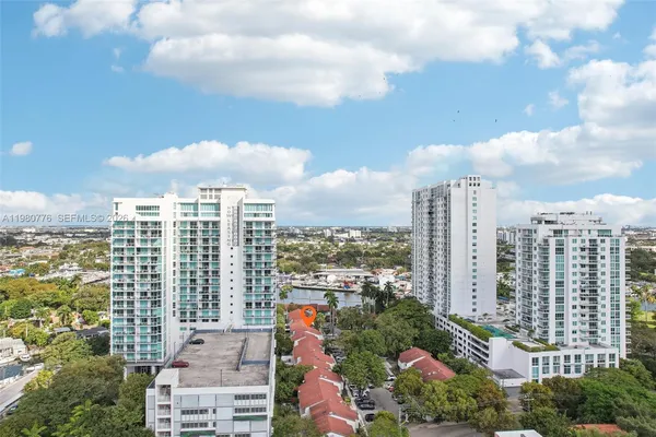 a city view with lot of high rise buildings