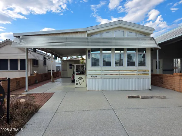 a view of a building with a outdoor space