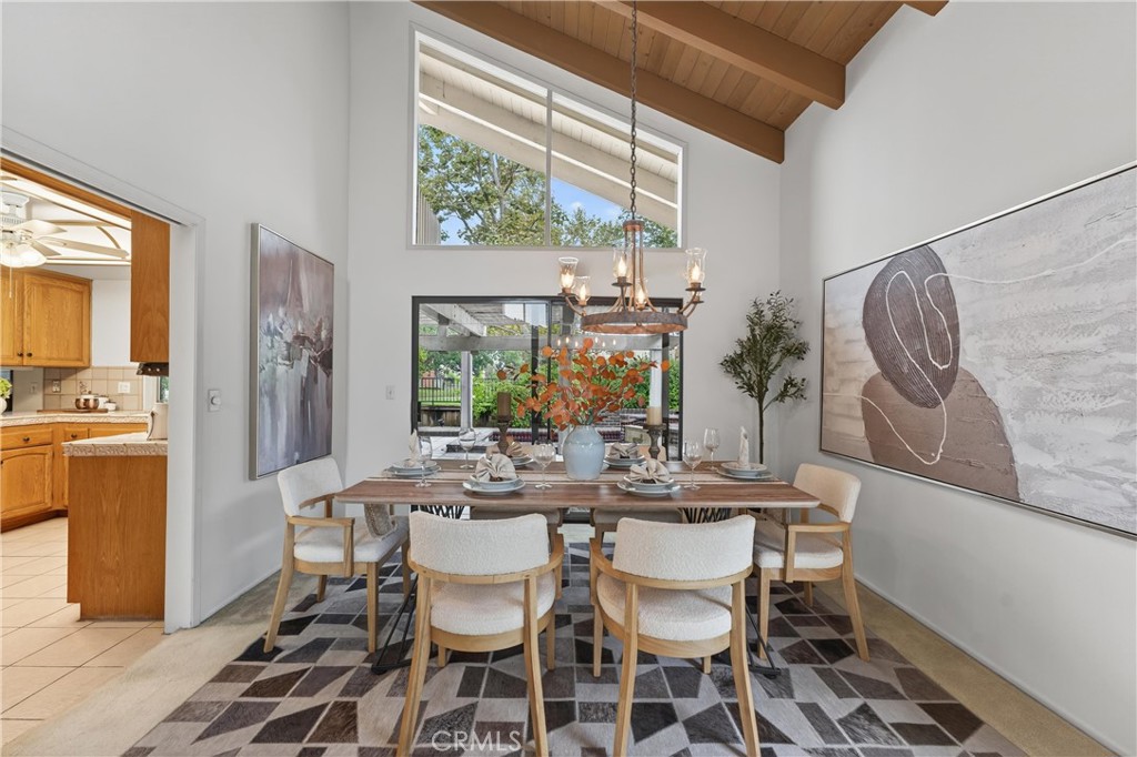 513 Pebble Beach Place Fullerton, CA 92835 - Photo 10 of 42 a view of a dining room with furniture window and outside view