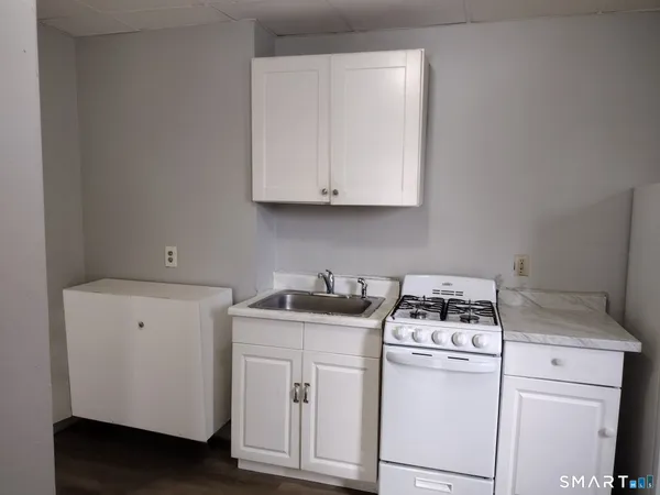 a room with storage and utility