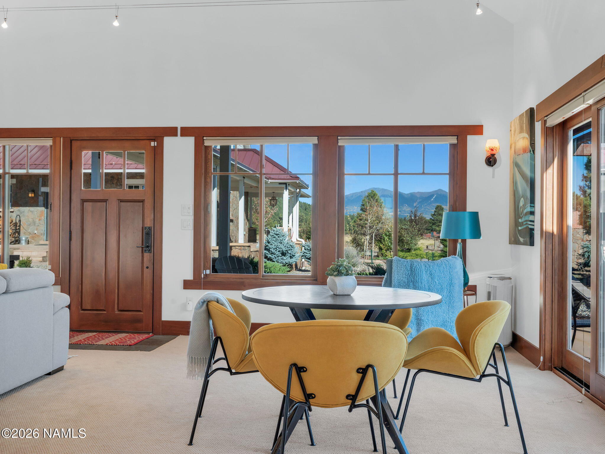 15739 Rabbit Brush Road Parks, AZ 86018 - Photo 51 of 67 a view of a dining room with furniture window and outside view