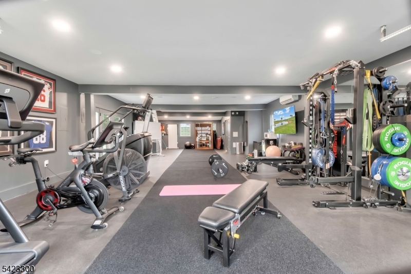 16 East Greenbrook Road North Caldwell, NJ 07006 - Photo 41 of 45 a view of a room with gym equipment