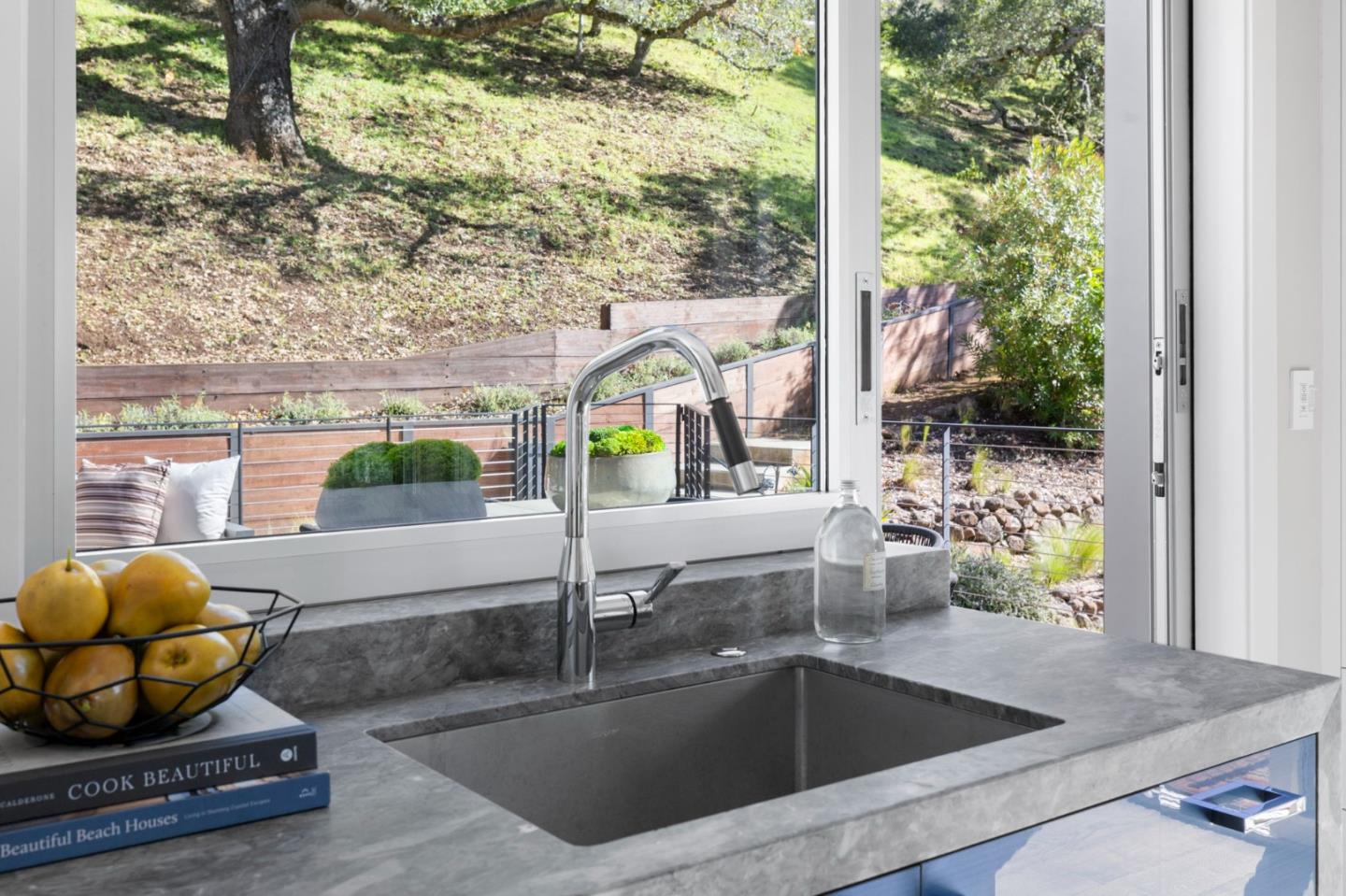 27201 Moody Road Los Altos Hills, CA 94022 - Photo 17 of 43 a kitchen with a sink and a large window
