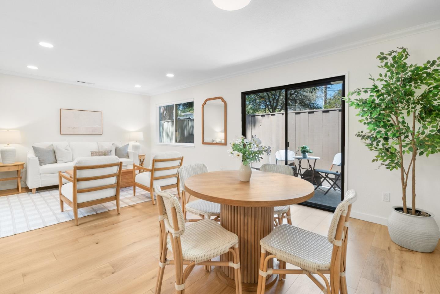 6101 Sheraton Place Aptos, CA 95003 - Photo 16 of 47 a view of a dining room with furniture and a potted plant
