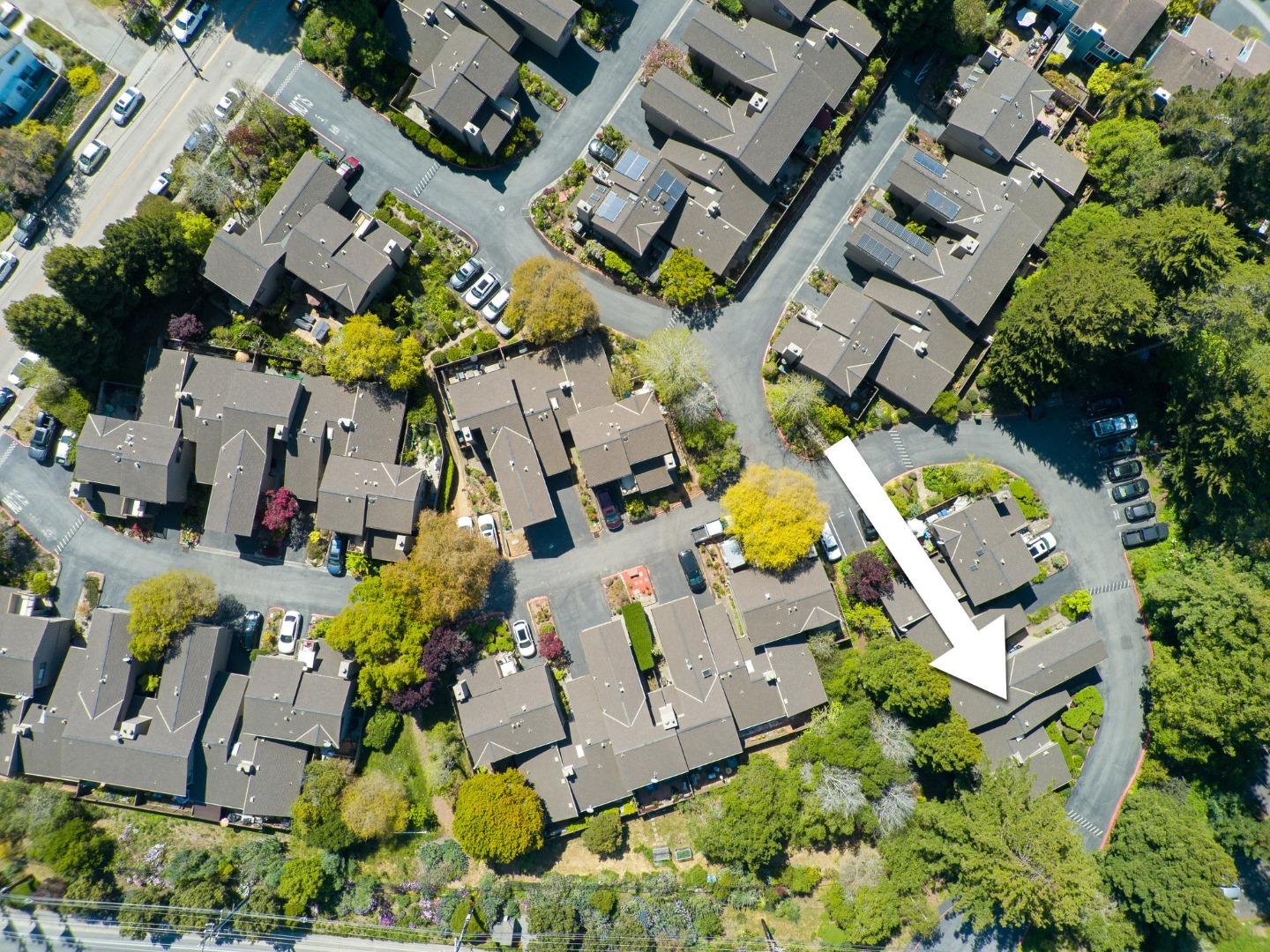 6101 Sheraton Place Aptos, CA 95003 - Photo 46 of 47 an aerial view of residential house with outdoor space and parking