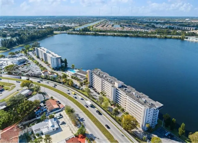 a view of city and mountain