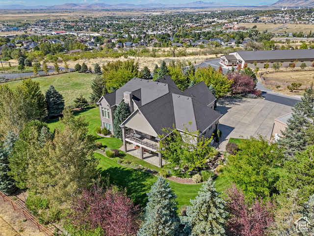 165 East 1550th South Perry, UT 84302 - Photo 3 of 26 Drone / aerial view featuring a mountain view