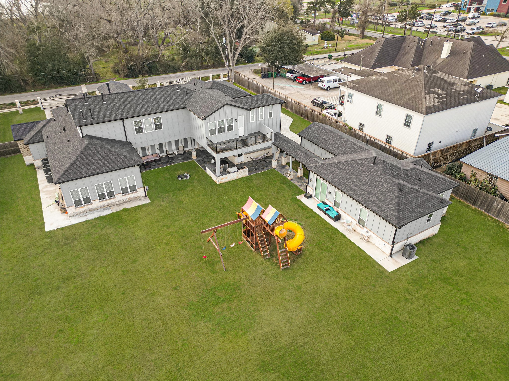 4821 1st Street Houston, TX 77504 - Photo 48 of 48 a view of a house with a backyard