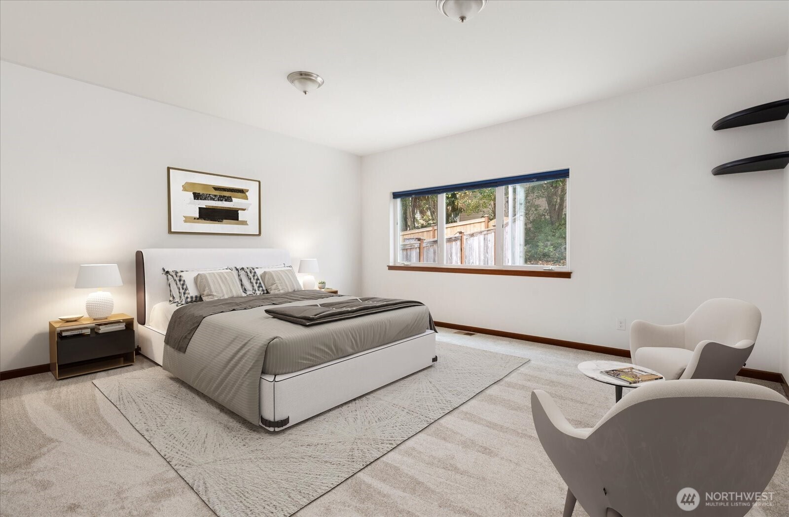 2119 20th Street Anacortes, WA 98221 - Photo 18 of 38 a bedroom with bed and a window