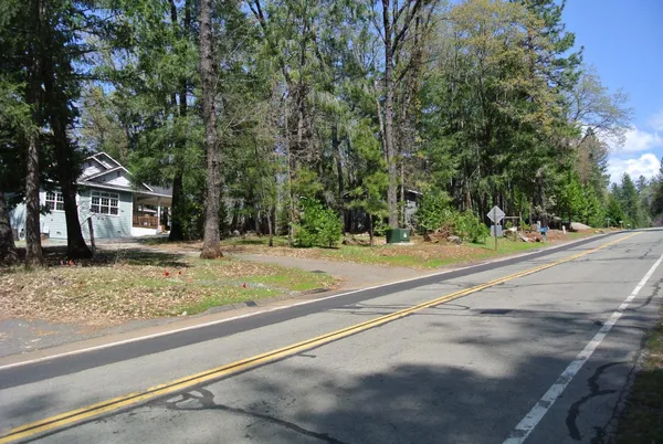 a house with trees in front of it