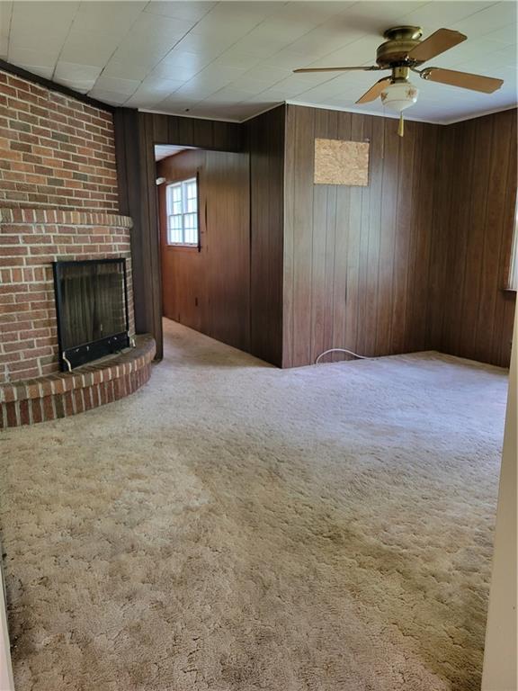 36 Daisytown Road Brownsville, PA 15417 - Photo 9 of 19 an empty room with windows and fireplace