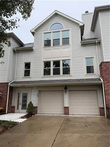 a front view of a house