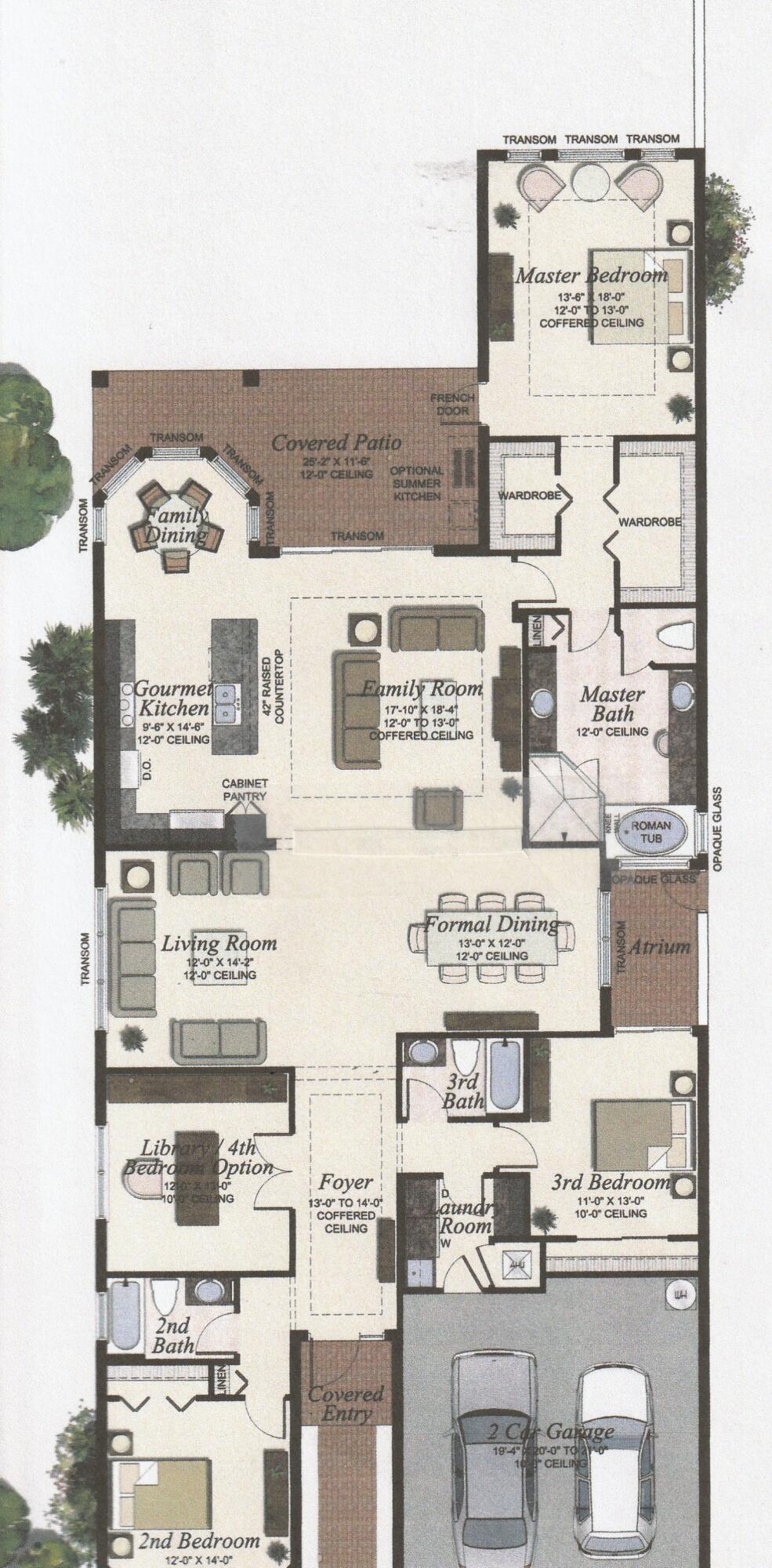 9505 Eden Roc Court Delray Beach, FL 33446 - Photo 33 of 33 Coronado Custom Floor Plan 1