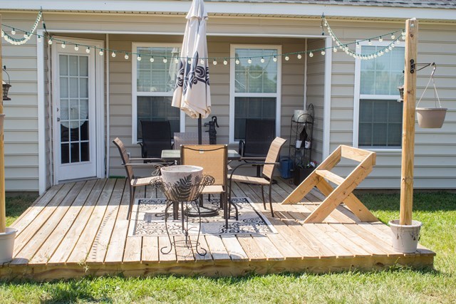 511 Bob White Road Macon, GA 31216 - Photo 28 of 29 a view of backyard with outdoor seating and patio