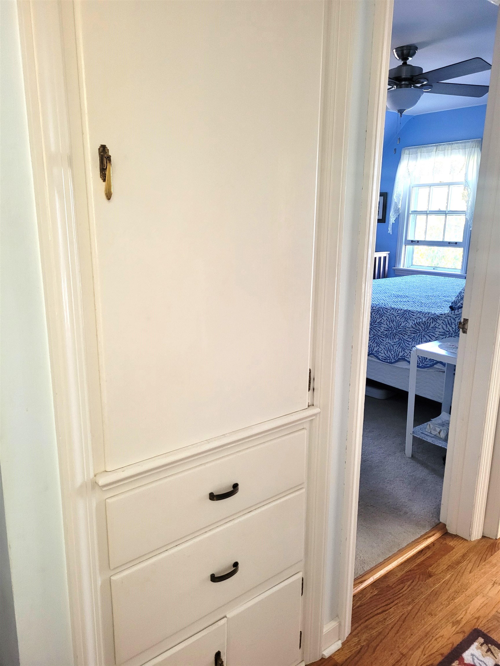 509 West 14th Street Sterling, IL 61081 - Photo 48 of 70 a view of a hallway with closet and wooden floor