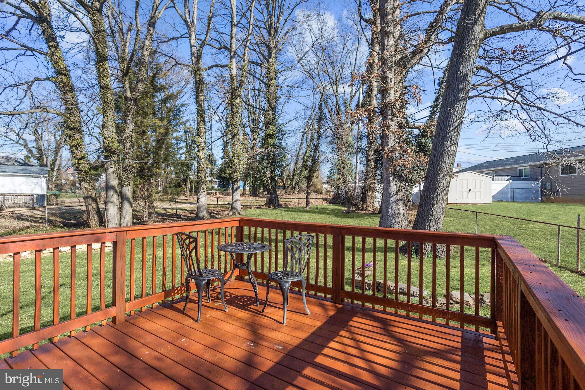 8802 Sonya Road Randallstown, MD 21133 - Photo 27 of 34 Deck | Fenced Backyard