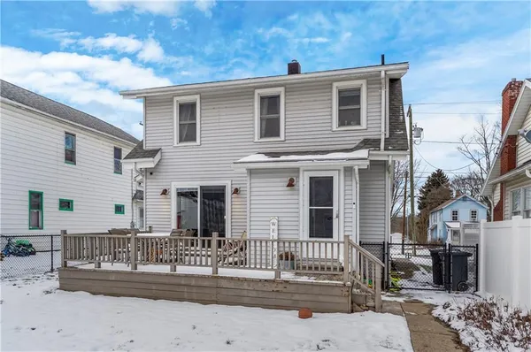 a view of a terrace with a bench