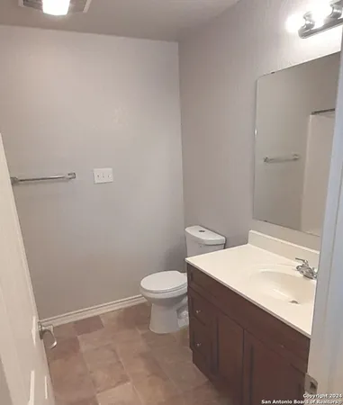 an empty room with closet