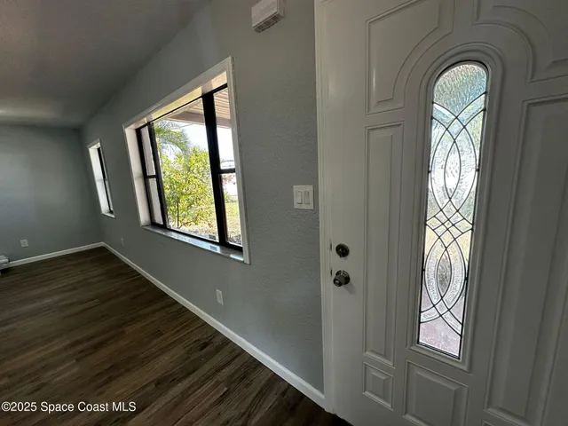 a view of front door