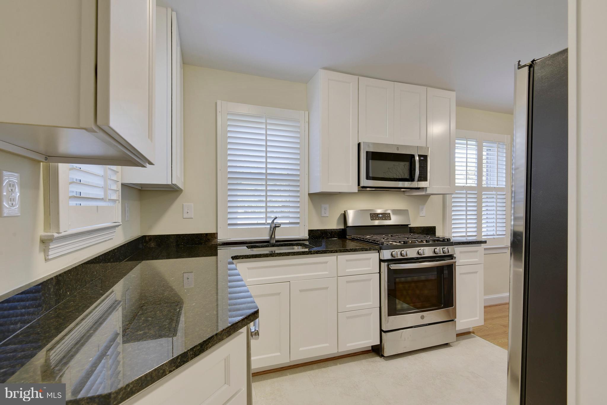 10209 Carson Place Silver Spring, MD 20901 - Photo 8 of 27 a kitchen with granite countertop a stove sink and microwave