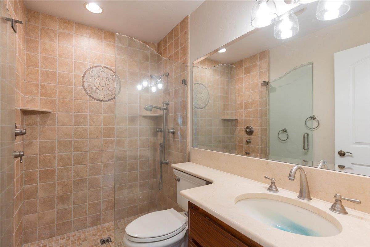 8501 King Road Loomis, CA 95650 - Photo 42 of 89 a bathroom with a sink a toilet and shower