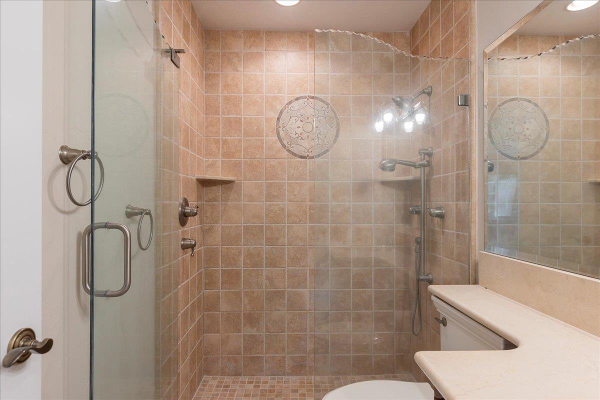 8501 King Road Loomis, CA 95650 - Photo 43 of 89 a bathroom with a toilet a sink and shower