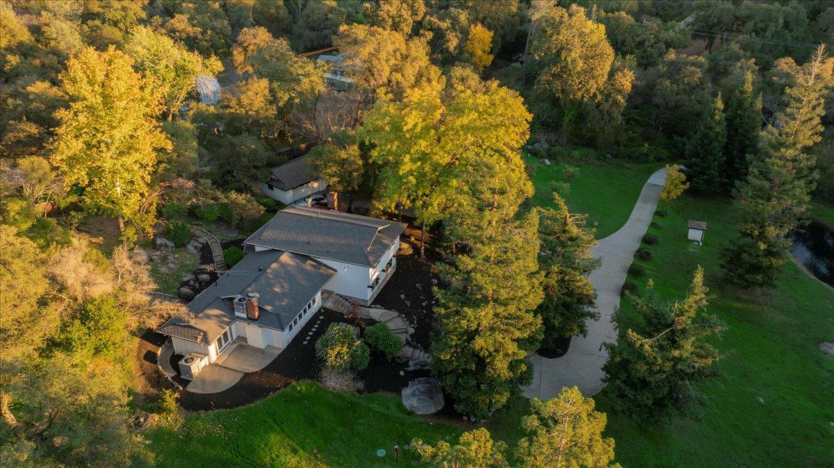 8501 King Road Loomis, CA 95650 - Photo 81 of 89 an aerial view of residential house with outdoor space and trees all around