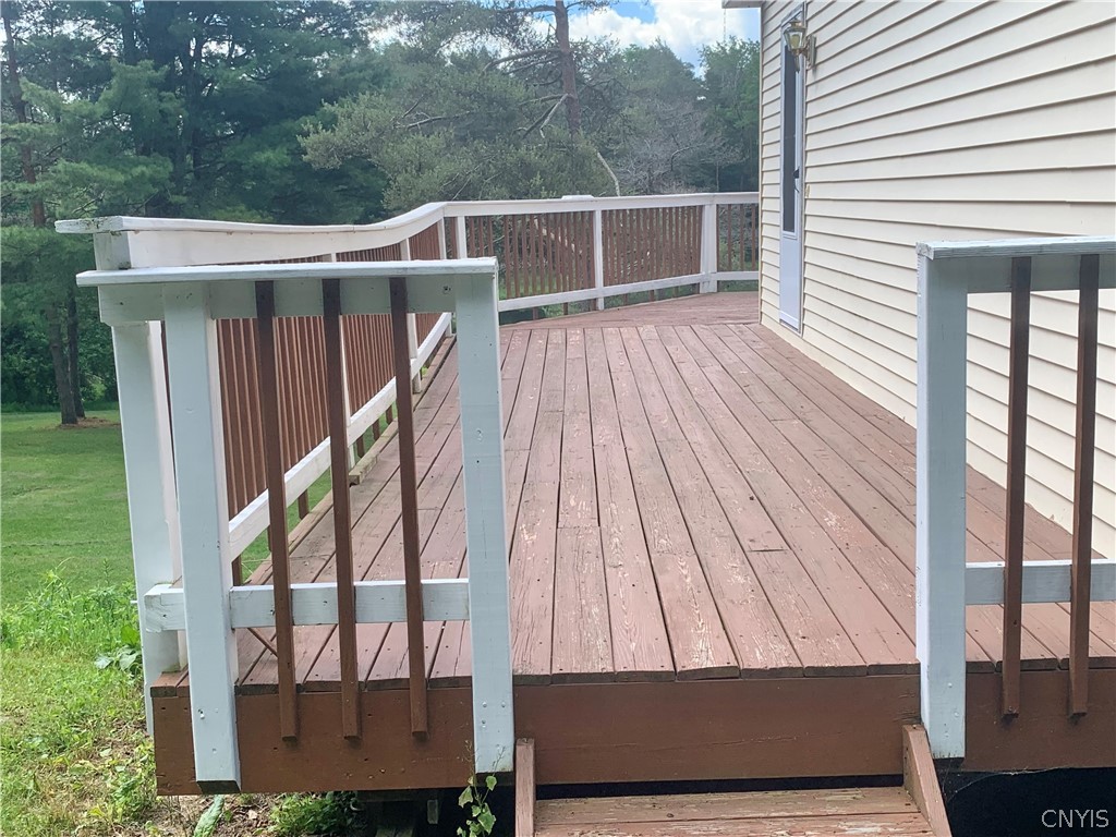 10149 Bailey Lake Road Brookfield, NY 13480 - Photo 29 of 49 The left side of the deck extends to the side entr