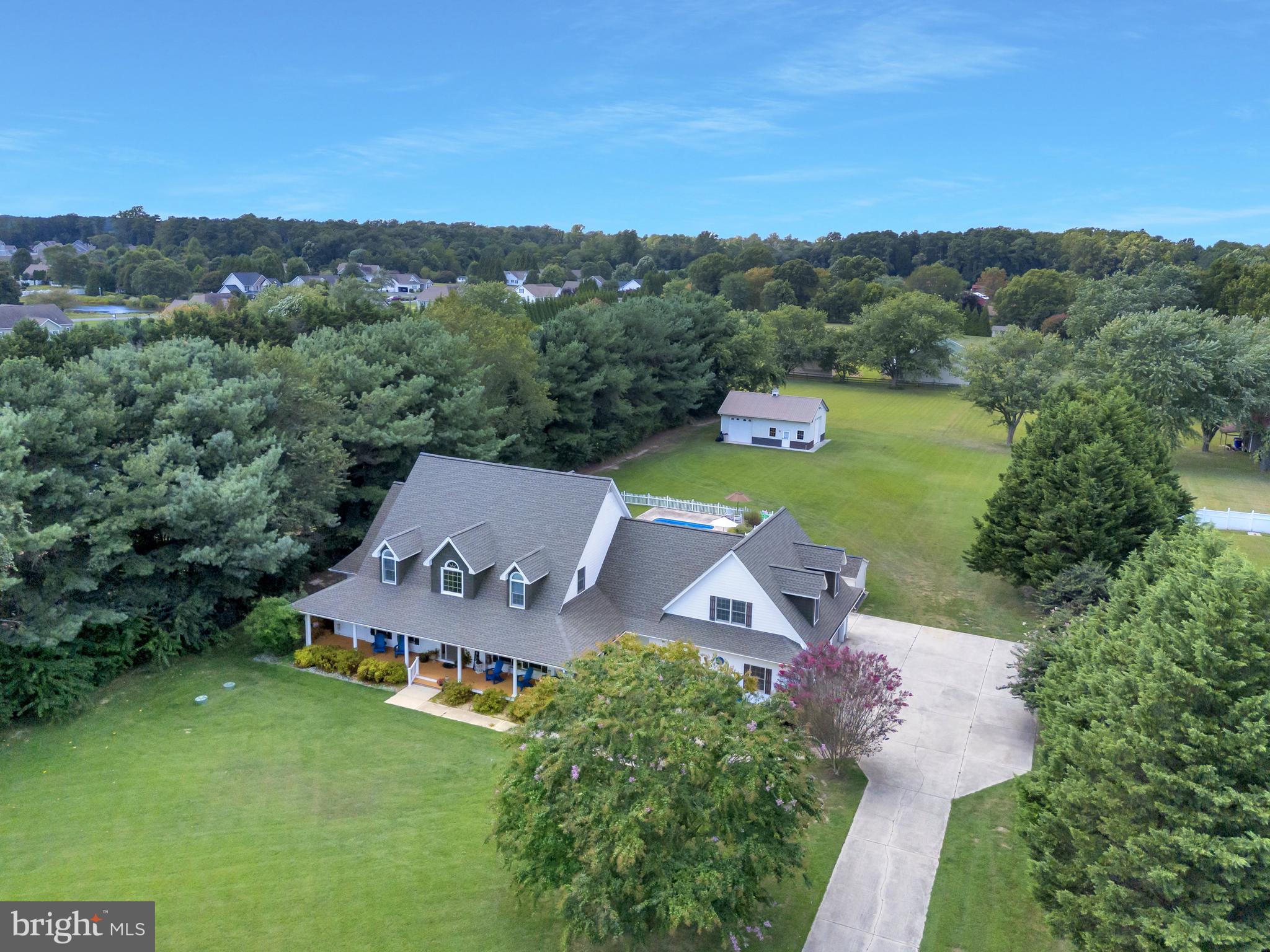 16132 Hudson Road Milton, DE 19968 - Photo 95 of 108 an aerial view of a house with mountain view