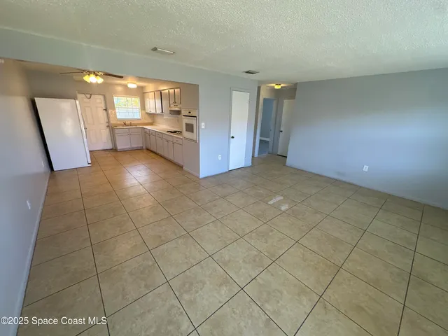 an empty room with a natural light