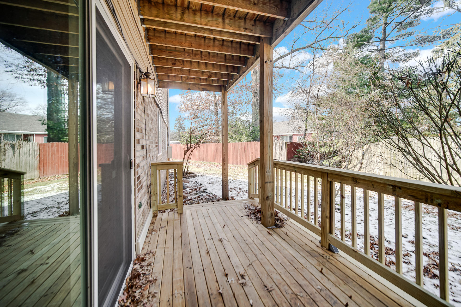 2114 Tupelo Lane Chesterton, IN 46304 - Photo 19 of 23 a view of balcony with wooden floor