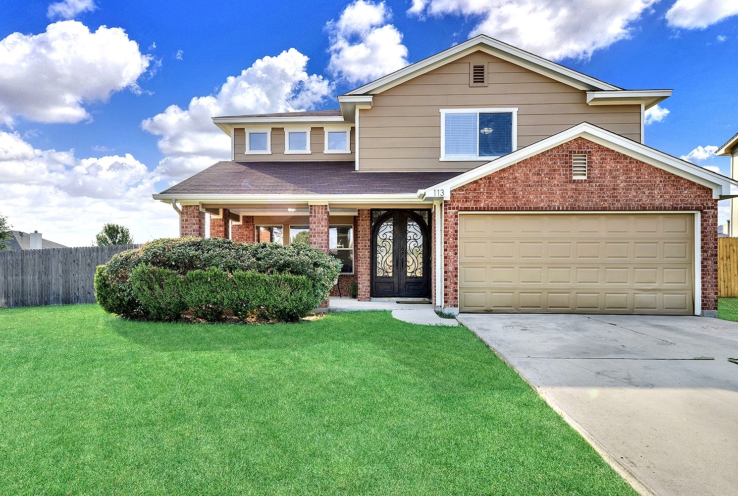 Grass enhanced with green color