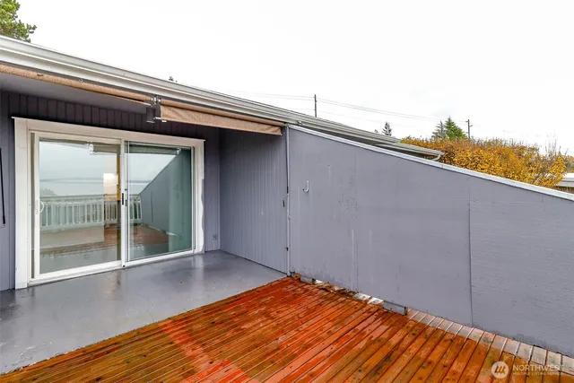 a view of city from a balcony