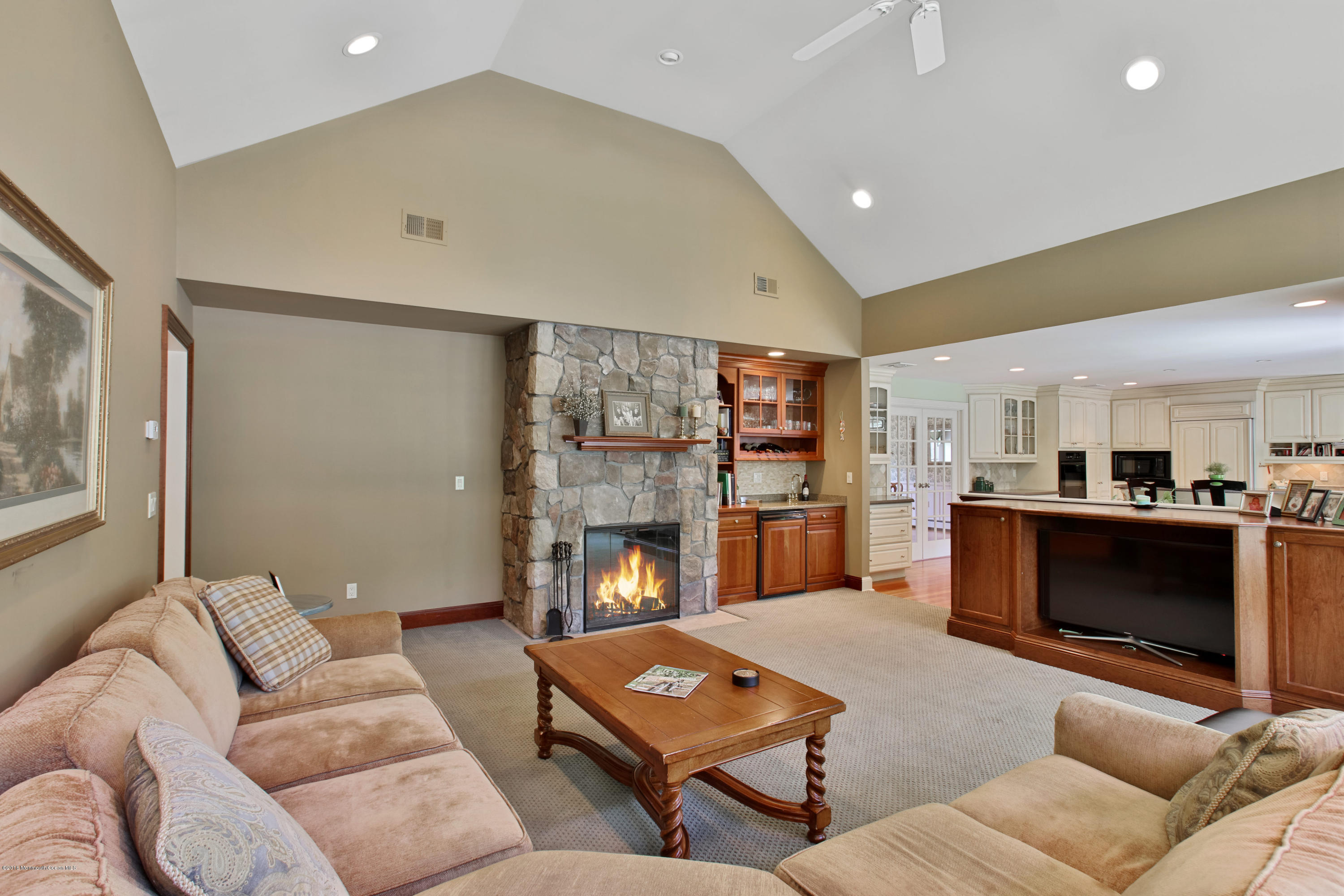 7 Partridge Way Colts Neck, NJ 07722 - Photo 20 of 50 a living room with furniture and a fireplace