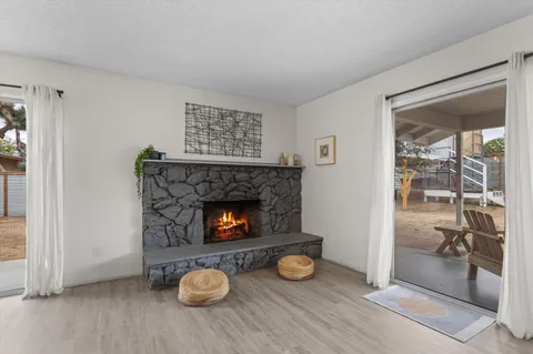 a bedroom with a bed and cupboard