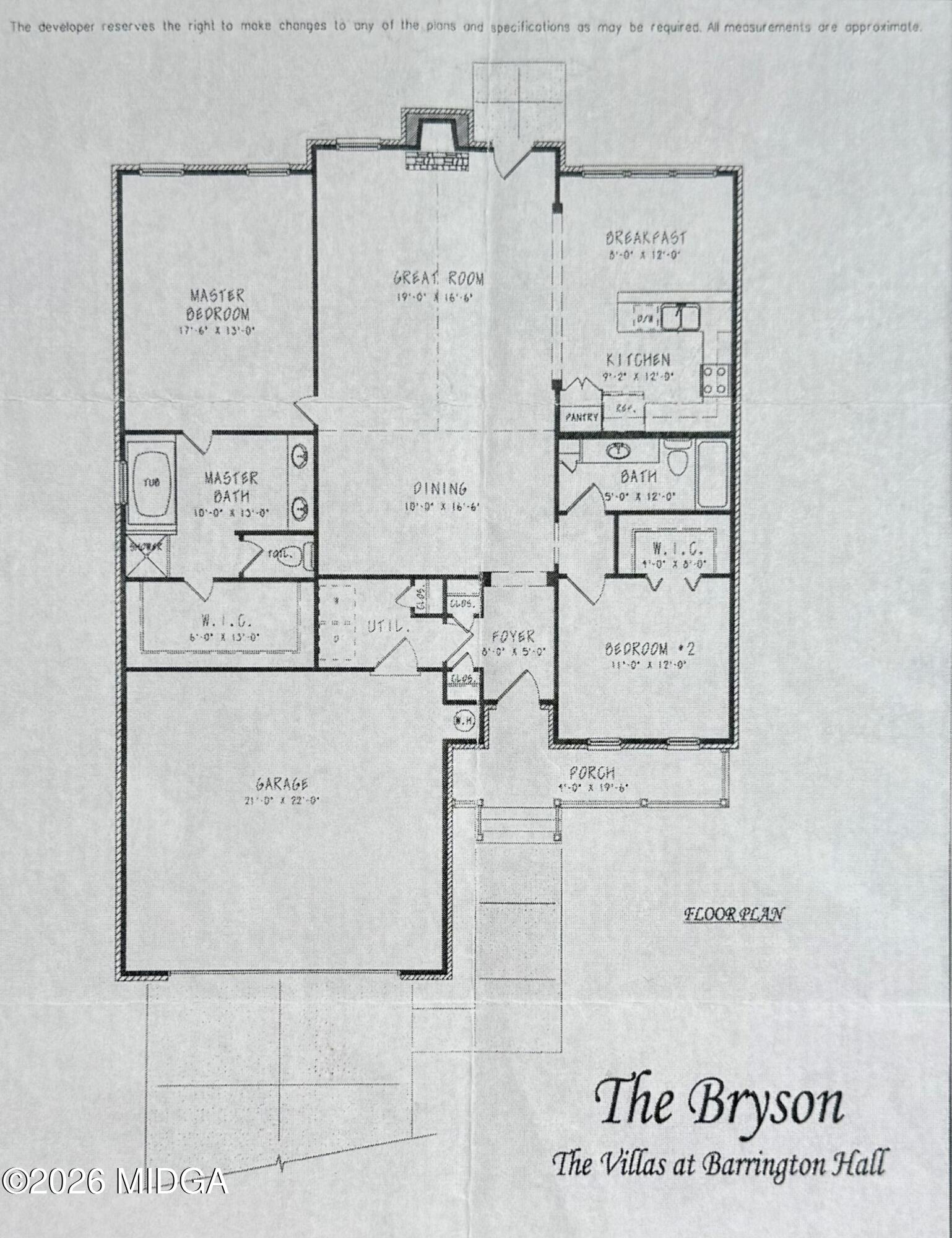 106 High Ridge Drive Macon, GA 31220 - Photo 17 of 17 Floor Plan