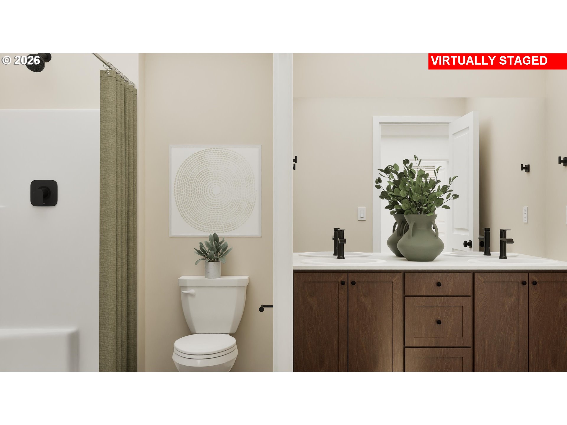 1014 Drake Lane Gervais, OR 97026 - Photo 13 of 20 a bathroom with a sink a toilet and mirror