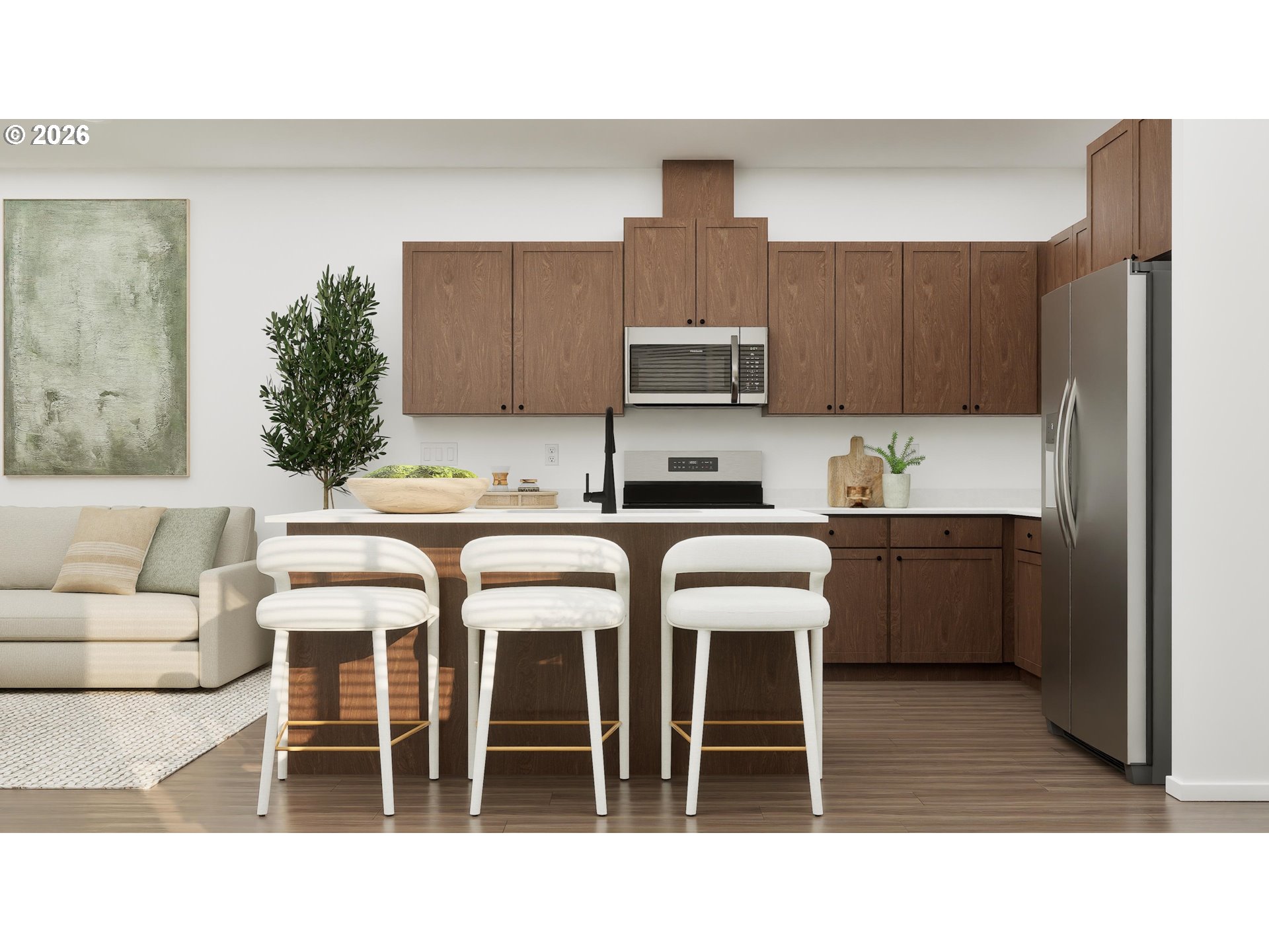 1014 Drake Lane Gervais, OR 97026 - Photo 5 of 20 a kitchen with kitchen island granite countertop a sink cabinets and stainless steel appliances