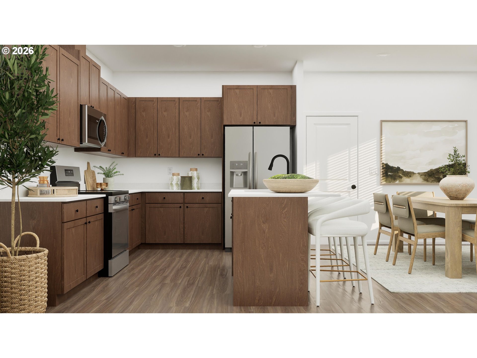 1014 Drake Lane Gervais, OR 97026 - Photo 7 of 20 a kitchen with a sink a counter top space and stainless steel appliances