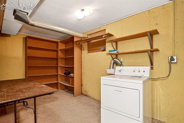 6723 Seneca Road Colorado Springs, CO 80915 - Photo 25 of 36 Large utility / laundry room with room for extra storage