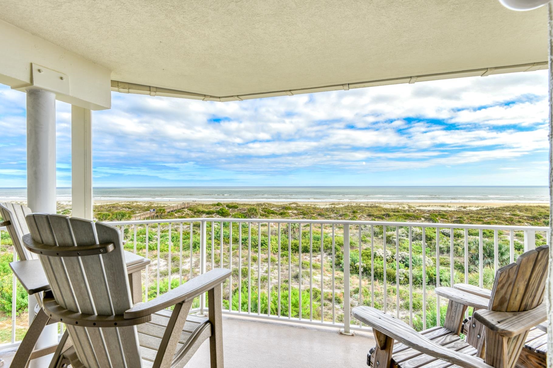 4670 A1A South, Unit 1402 St. Augustine, FL 32080 - Photo 16 of 47 a view of a city from a balcony