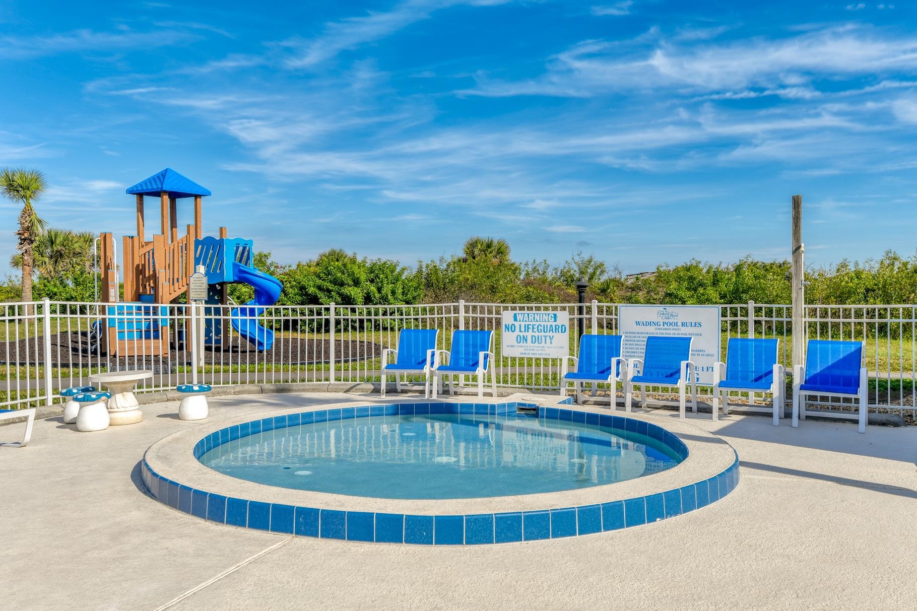 4670 A1A South, Unit 1402 St. Augustine, FL 32080 - Photo 31 of 47 a view of a swimming pool with a patio