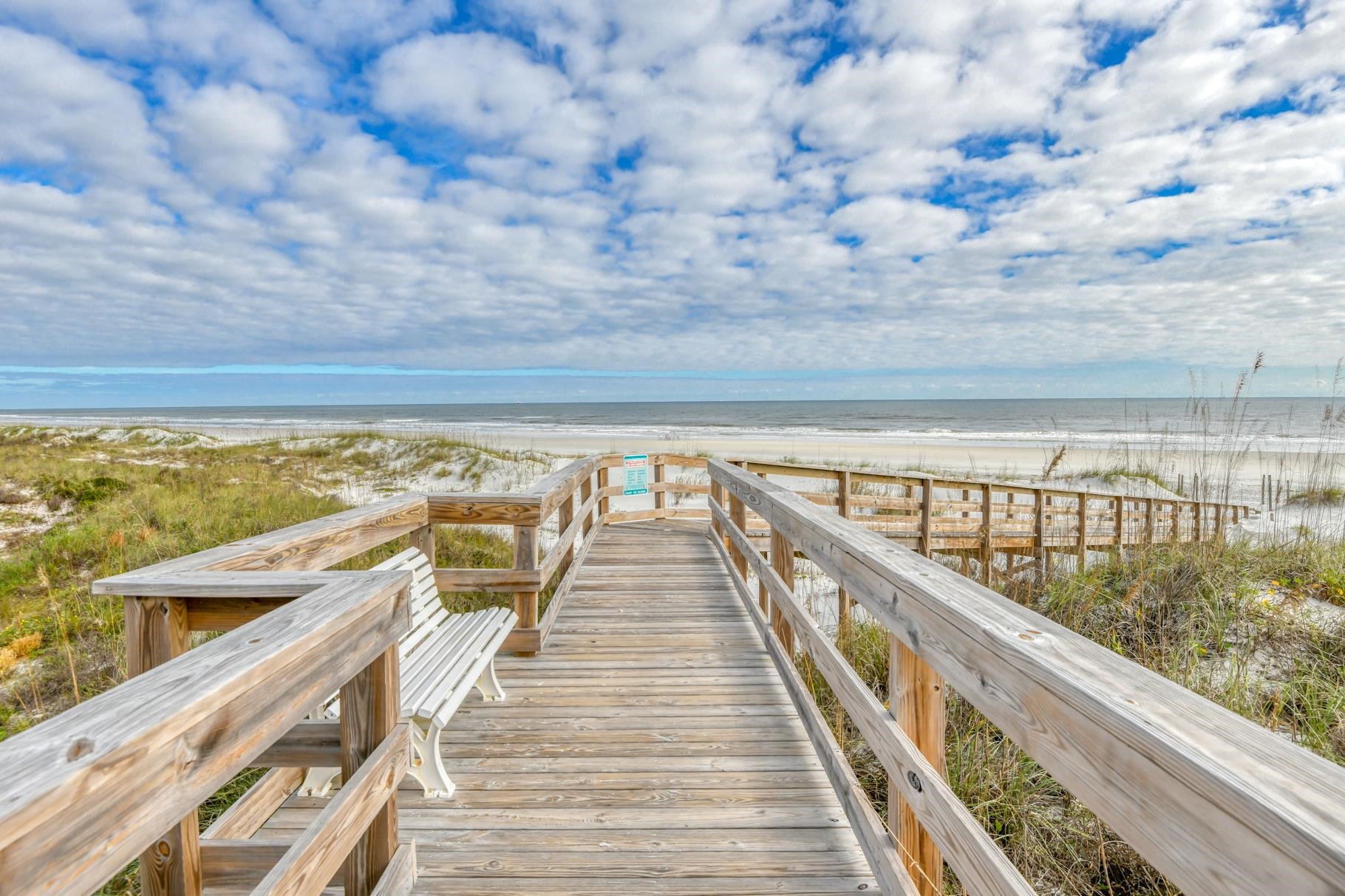 4670 A1A South, Unit 1402 St. Augustine, FL 32080 - Photo 33 of 47 a view of balcony and ocean