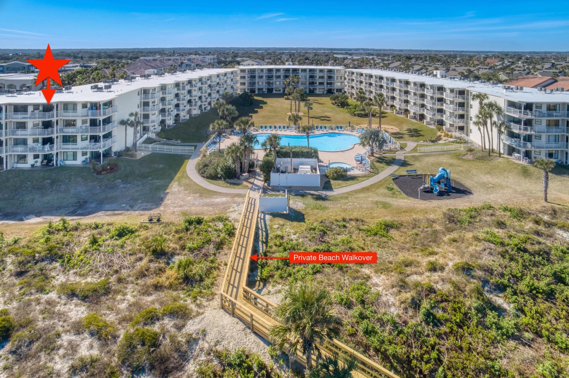 4670 A1A South, Unit 1402 St. Augustine, FL 32080 - Photo 42 of 47 a view of swimming pool from a balcony