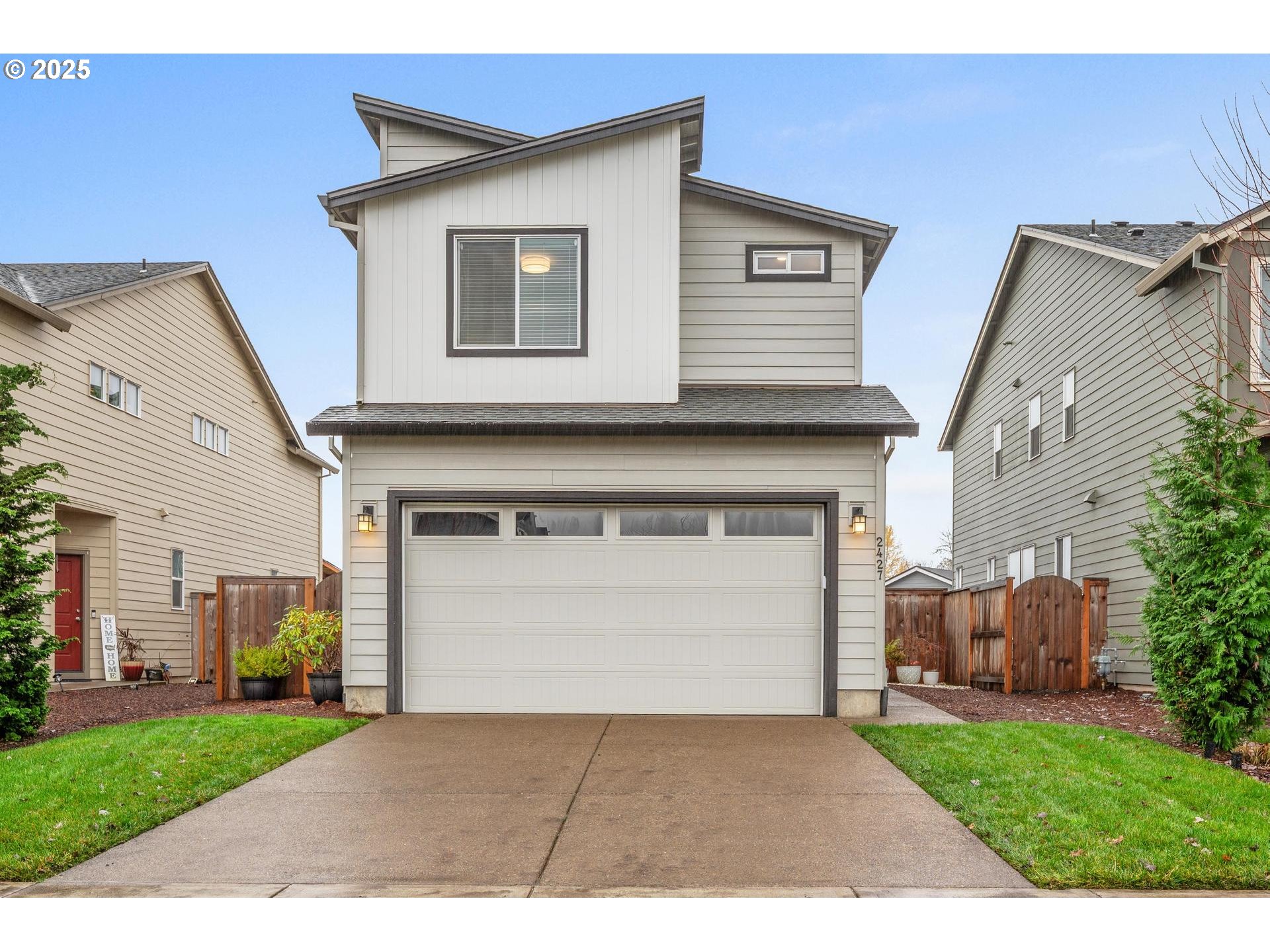 a front view of house with yard
