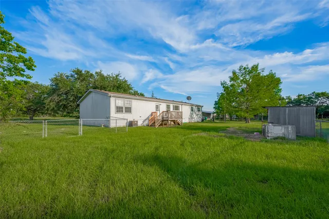 a view of a green yard